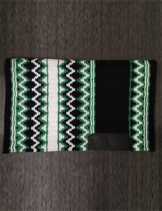 Black and Green Western Show Pad / Saddle Pad