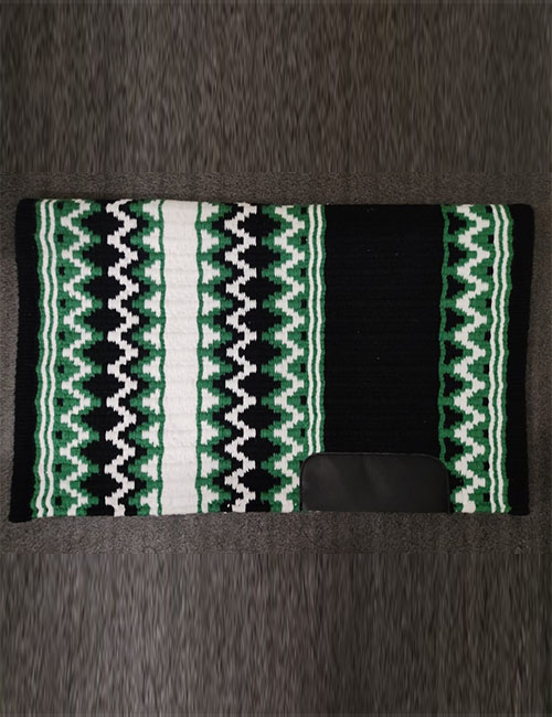 Black and Green Western Show Pad / Saddle Pad