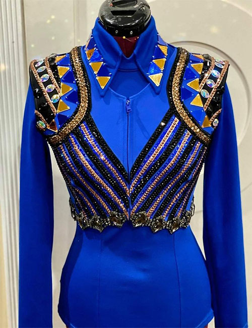 Blue Rodeo Queen Show Vest, Western Show Vest