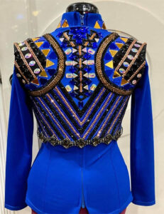 Blue Rodeo Queen Show Vest, Western Show Vest