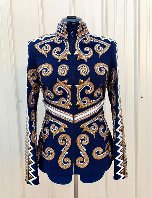 Royal Blue Base Western Show Jacket