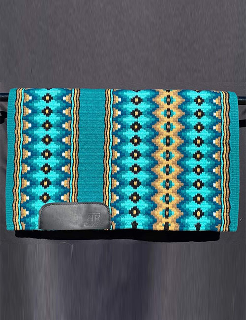 Blue Western Show Saddle Pad