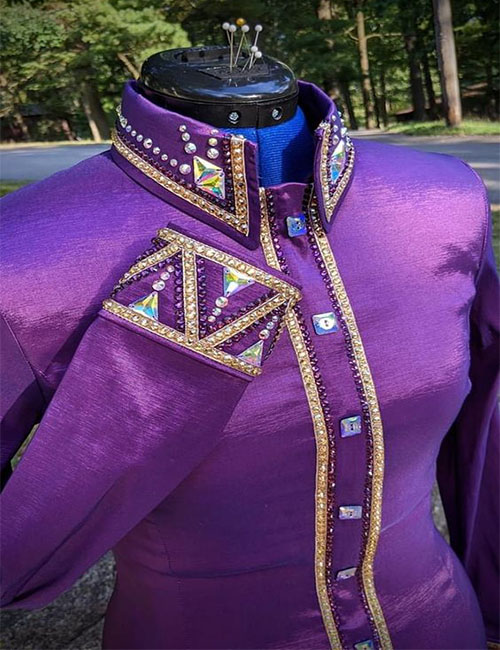 Purple Western Show Shirt