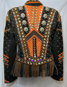Orange with Black Base Western Show Jacket