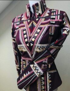 Mauve Base Western Show Jacket