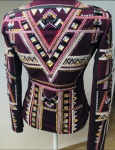 Mauve Base Western Show Jacket