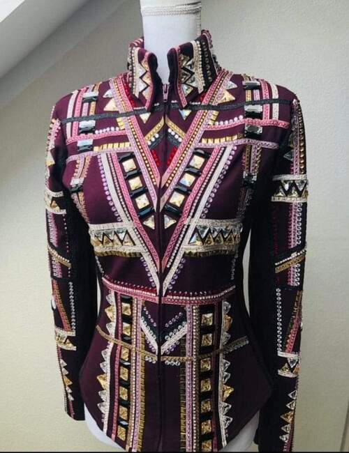 Mauve Base Western Show Jacket