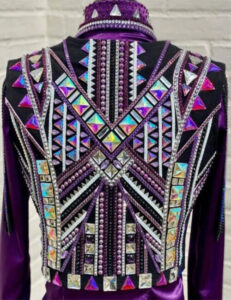 Purple Western Bolero with shirt Horsemanship Showmanship