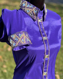 Royal Purple Western Show Shirt