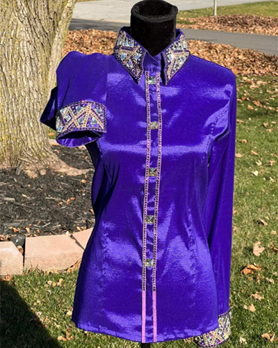 Royal Purple Western Show Shirt