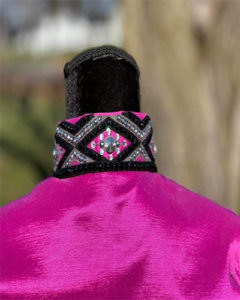 Ladies Vivid Pink Western Show Shirt | Crystal Embellished Western Pleasure Show Top