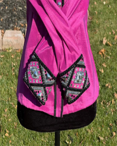 Ladies Vivid Pink Western Show Shirt | Crystal Embellished Western Pleasure Show Top