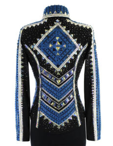 Black and Blue Western Show Jacket