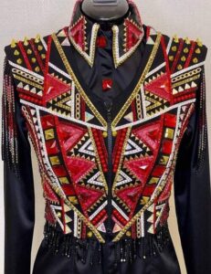 Western Show Shirt with Vest, Showmanship, Horsemanship.