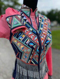 Western Show Vest with Shirt Women Horsemanship Bolero