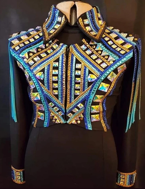 Western Show Vest with Shirt, Showmanship Show Vest