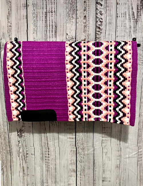 Magenta with Apricot Saddle Pad by Western Show Outfit