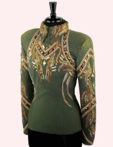 Forest Enchantment Crystal Adorned Western Show Jacket
