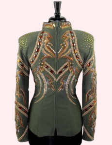 Forest Enchantment Crystal Adorned Western Show Jacket