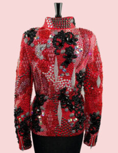 Crystal Dynasty Red & Black Show Jacket Premium Western Show Apparel