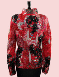 Crystal Dynasty Red & Black Show Jacket Premium Western Show Apparel