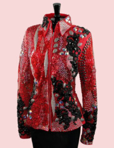 Crystal Dynasty Red & Black Show Jacket Premium Western Show Apparel