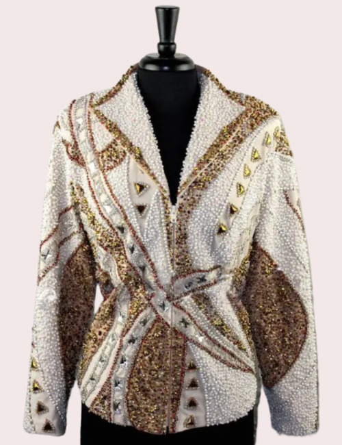 Empress Collection Gold & Pearl Crystal Show Jacket