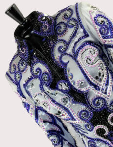 Royal Purple Elegance Show Jacket | Luxury Crystal Western Performance Wear