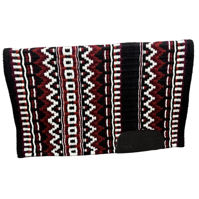 Red and Black Western Saddle Pad