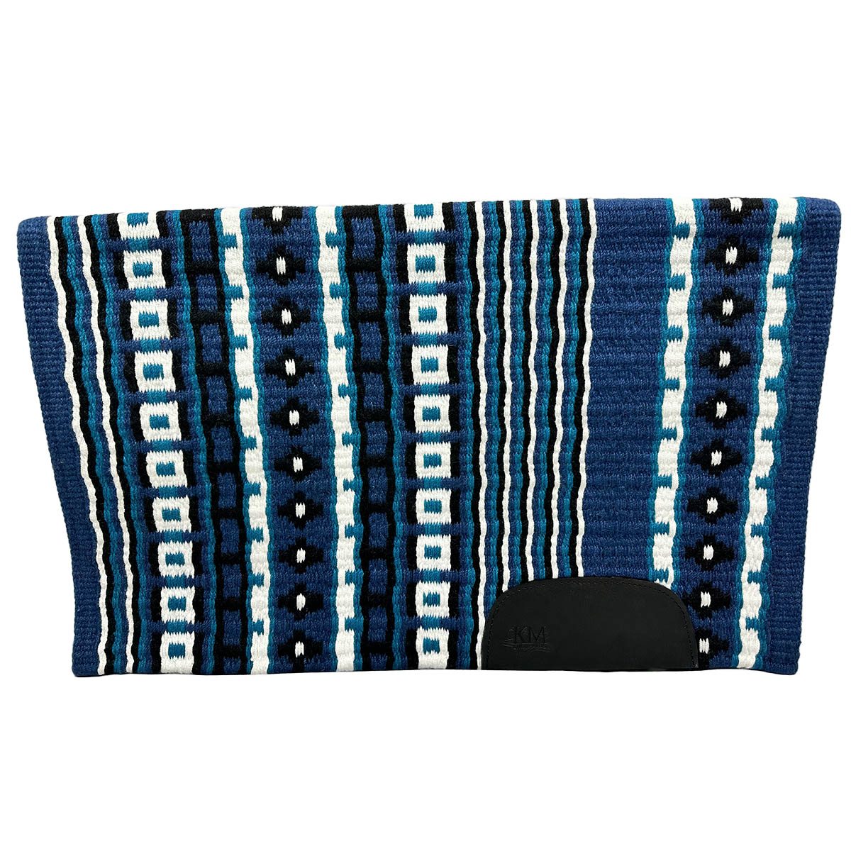 Slate Show Turquoise Black White Saddle Blanket for Western Show