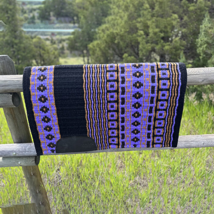 Vivid Lavender, Buckskin, Chocolate and Black Saddle Pad Western Show Ranch Pad