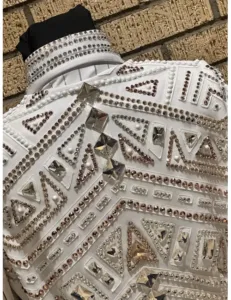 Majestic White Crystal Western Show Vest