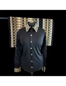 Midnight Majesty Crystal Show Shirt With Blanket