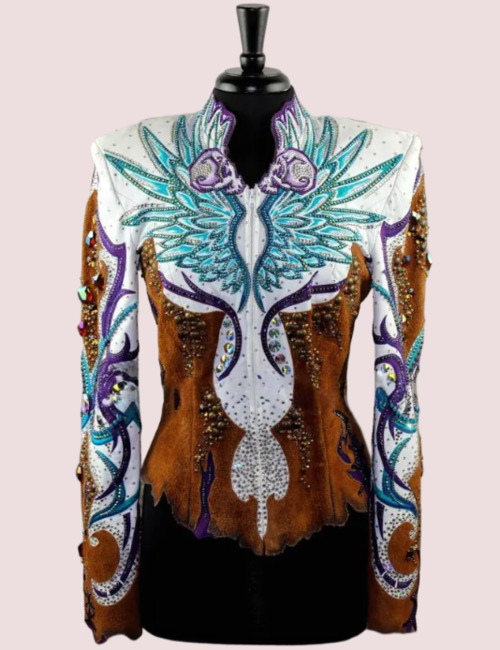 Majestic Wings Crystal Show Jacket | Premium Handcrafted Western Show Wear