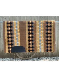 Handcrafted Brown & Gold Western Show Pad