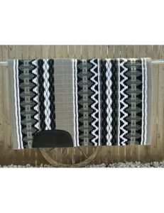 Handcrafted Grey and Black Western Show Pad