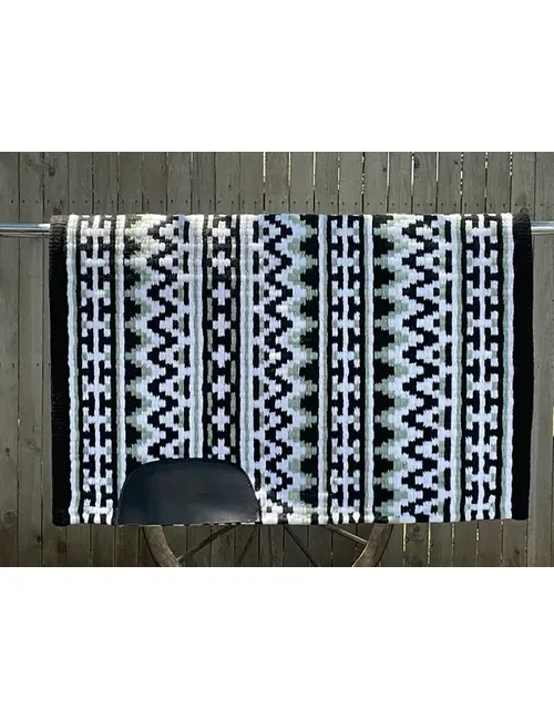 Classic Black & White Aztec Show Pad Premium Western Performance Collection