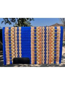 The Western Show Pad Royal Blue Pattern
