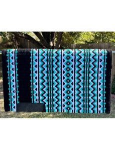 Western Show Pad Turquoise Tribal Pattern