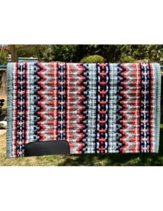Western Diamond Coral & Navy Show Pad