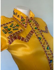 "Stunning Majestic Yellow Western Show Shirt"