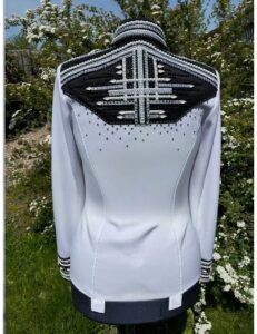Exquisite Black & White Crystal Shirt