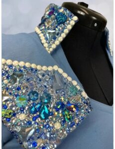 Elegant Stunning Powder Blue Show Shirt