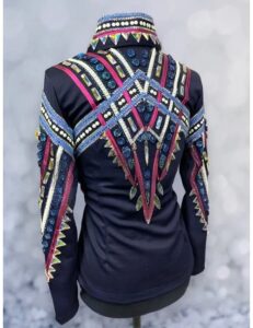 Aztec Inspired Crystal Western Show Shirt
