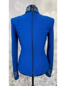 Royal Blue Crystal Embellished Western Show Shirt