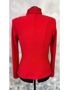Crimson Red Quilted Western Show Shirt