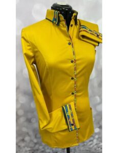 Radiant Yellow Performance Western Show Shirt