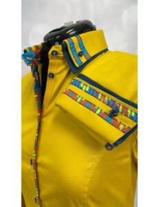 Radiant Yellow Performance Western Show Shirt