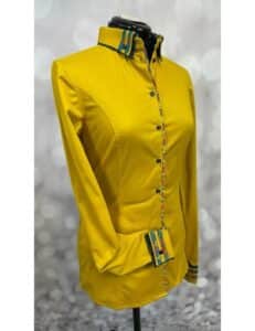 Radiant Yellow Performance Western Show Shirt