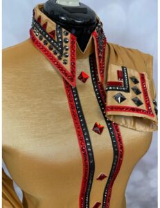 Luxury Crystal-Embellished Show Shirt